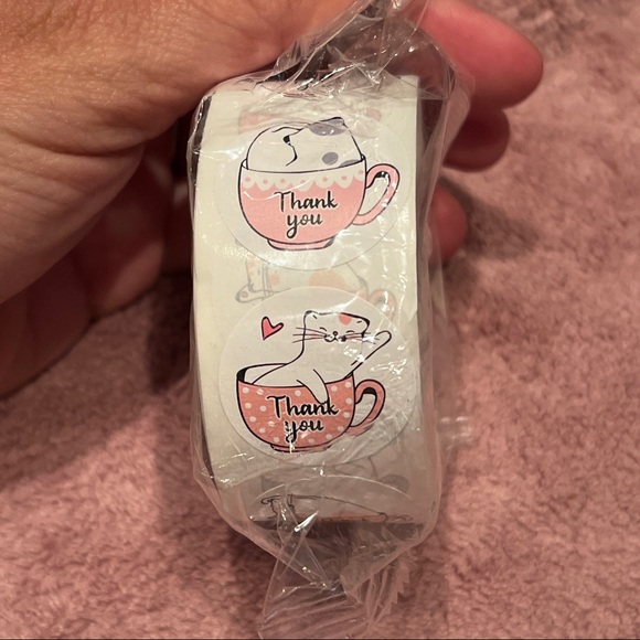 Cat Thank You Stickers - Picture 2 of 6